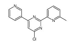 4-chloro-2-(6-methyl-pyridin-2-yl)-6-pyridin-3-yl-pyrimidine结构式