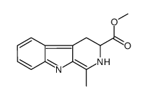 methyl 1-methyl-3,4-dihydro-2H-pyrido[3,4-b]indole-3-carboxylate结构式