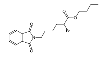 butyl 2-bromo-6-phtalimidohexanoate结构式