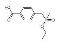 4-(ethoxy-methyl-phosphinoylmethyl)-benzoic acid Structure