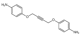 4-[4-(4-aminophenoxy)but-2-ynoxy]aniline结构式