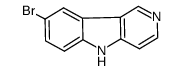 8-溴-5H-吡啶并[4,3-b]吲哚结构式