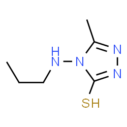 5-Methyl-4-(propylamino)-4H-1,2,4-triazole-3-thiol结构式