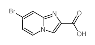 7-溴咪唑并[1,2-a]吡啶-2-羧酸结构式