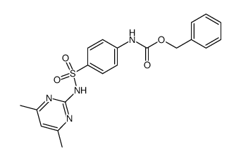 [4-(4,6-dimethyl-pyrimidin-2-ylsulfamoyl)-phenyl]-carbamic acid benzyl ester结构式