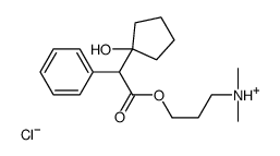 3-[2-(1-hydroxycyclopentyl)-2-phenylacetyl]oxypropyl-dimethylazanium,chloride Structure