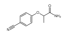 2-(4-cyanophenoxy)propanamide Structure
