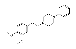1-[2-(3,4-dimethoxyphenyl)ethyl]-4-(2-methylphenyl)piperazine Structure