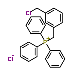 [3-(Chloromethyl)benzyl](triphenyl)phosphonium chloride结构式