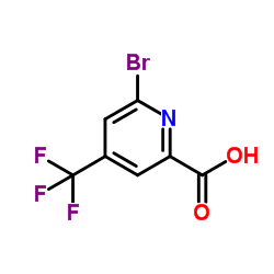 6-bromo-4-(trifluoromethyl)pyridine-2-carboxylic acid结构式