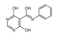 4-hydroxy-6-oxo-N-phenyl-1H-pyrimidine-5-carboxamide结构式