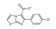 5-Nitro-6-p-chlorophenylimidazo(2,1-b)thiazole结构式