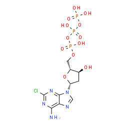 2-chloro-2'-deoxyadenosine triphosphate Structure