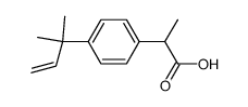 Benzeneacetic acid, 4-(1,1-dimethyl-2-propenyl)--alpha--methyl- (9CI) Structure