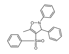 4-(benzenesulfonyl)-5-methyl-2,3-diphenyl-3H-1,2-oxazole结构式