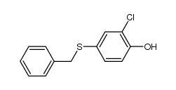 4-benzylsulfanyl-2-chloro-phenol结构式