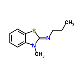 1-Propanamine,N-(3-methyl-2(3H)-benzothiazolylidene)-(9CI)结构式