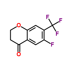 6-Fluoro-7-(trifluoromethyl)-2,3-dihydro-4H-chromen-4-one结构式