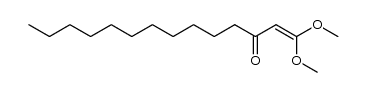 tetradec-1-ene-1,3-dione-1-dimethylacetal Structure