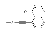 ethyl 2-(2-trimethylsilylethynyl)benzoate结构式