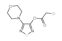 4-吗啉-4-基-1,2,5-三唑-3-基氯乙酸结构式