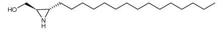 trans-2-hydrxymethyl-3-pentadecylaziridine Structure