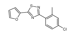 3-(4-chloro-2-methylphenyl)-5-(furan-2-yl)-1,2,4-thiadiazole结构式
