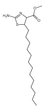 2-amino-4-carbomethoxy-5-tridecyl-2-thiazoline Structure