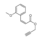 prop-2-ynyl 3-(2-methoxyphenyl)prop-2-enoate结构式