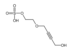 2-(4-hydroxybut-2-ynoxy)ethyl hydrogen sulfate Structure