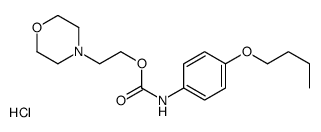 2-morpholin-4-ylethyl N-(4-butoxyphenyl)carbamate,hydrochloride Structure