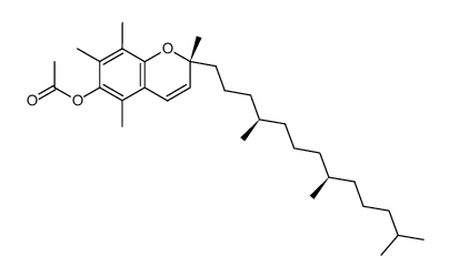 (2R)-2,5,7,8-tetramethyl-2-[(4R,8R)-4,8,12-trimethyltridecyl]-2H-chromen-6-yl acetate Structure