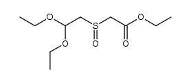 ethyl 2-[(2,2-diethoxyethyl)sulfinyl]acetate结构式