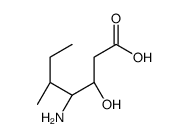 (3R,4S,5S)-4-amino-3-hydroxy-5-methylheptanoic acid结构式