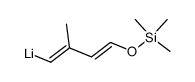 lithio-1 methyl-2 trimethylsiloxy-4 butadiene Structure