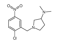 [1-(2-chloro-5-nitro-benzyl)-pyrrolidin-3-yl]-dimethylamine Structure