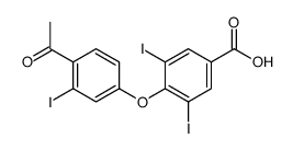 4-(4-acetyl-3-iodophenoxy)-3,5-diiodobenzoic acid Structure