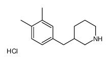 3-(3,4-DIMETHYL-BENZYL)-PIPERIDINE HYDROCHLORIDE Structure