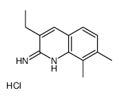 2-Amino-7,8-dimethyl-3-ethylquinoline hydrochloride结构式