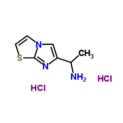 1-(Imidazo[2,1-b][1,3]thiazol-6-yl)ethanamine dihydrochloride structure