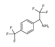 (R)-2,2,2-三氟-1-(4-(三氟甲基)苯基)乙胺结构式