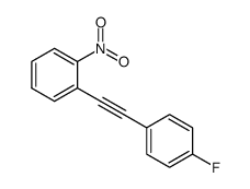 1-[2-(4-fluorophenyl)ethynyl]-2-nitrobenzene Structure