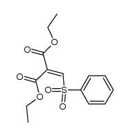Diethyl [(phenylsulfonyl)methylidene]malonate Structure
