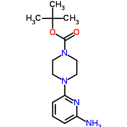 tert-butyl 4-(6-amino-2-pyridyl)piperazine-1-carboxylate Structure