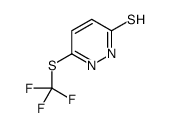 6-[(Trifluoromethyl)sulfanyl]-3(2H)-pyridazinethione结构式