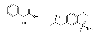 5-[(2R)-2-aminopropyl]-2-methoxybenzenesulfonamide D-mandelate结构式