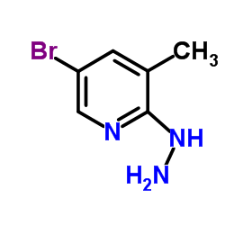 5-Bromo-2-hydrazinyl-3-Methylpyridine结构式