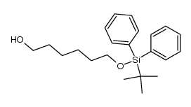 6-(tert-butyl-diphenyl-silanyloxy)-hexan-1-ol结构式