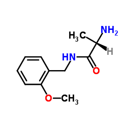 N-(2-Methoxybenzyl)-L-alaninamide结构式
