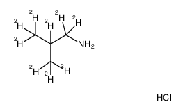 2-Methylpropan-1-amine-d9 hydrochloride结构式